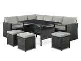 ARCADIA Outdoor Rattan Corner Dining Set 8PCS
